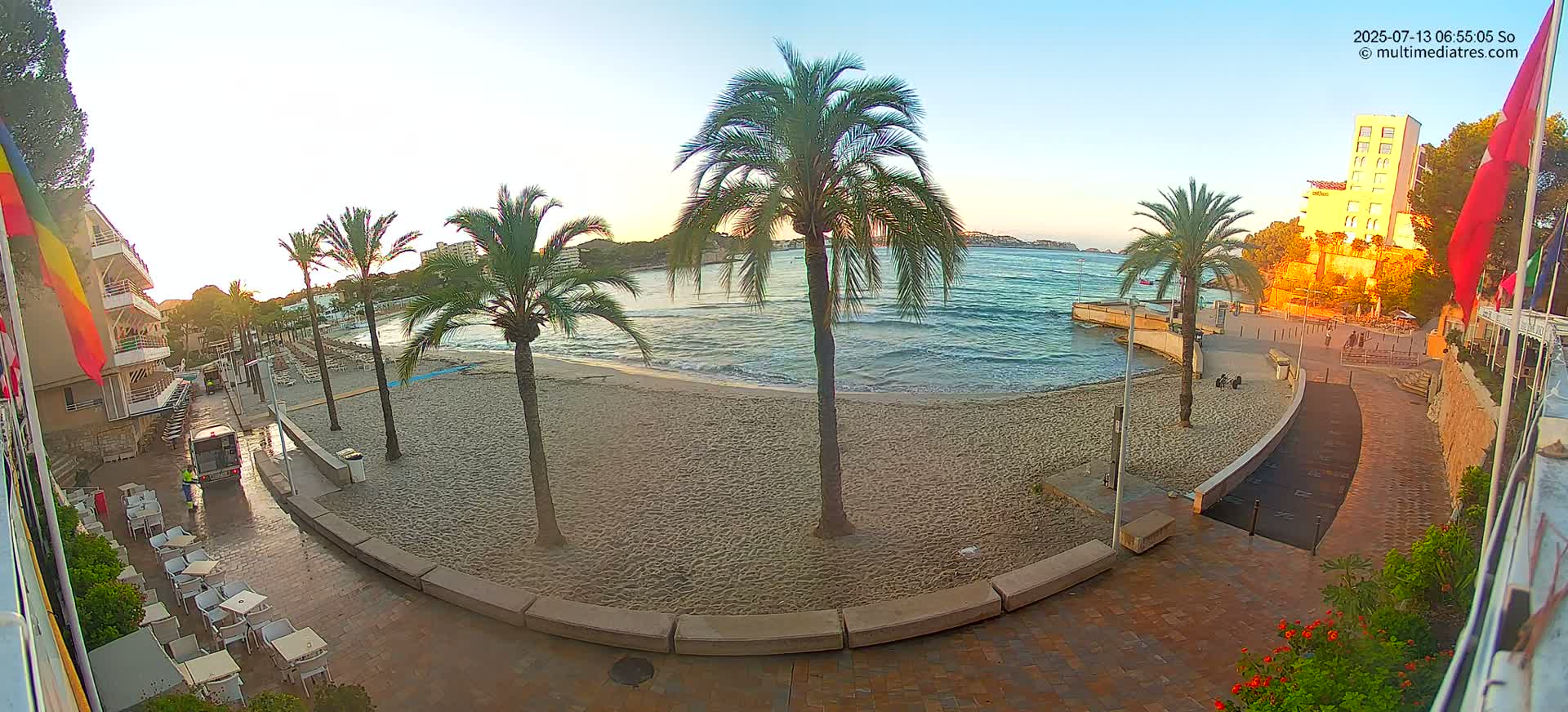 Mallorca, Peguera Palmira Beach by Rendezvous Garden Live Cam - Balearic Islands, Spain