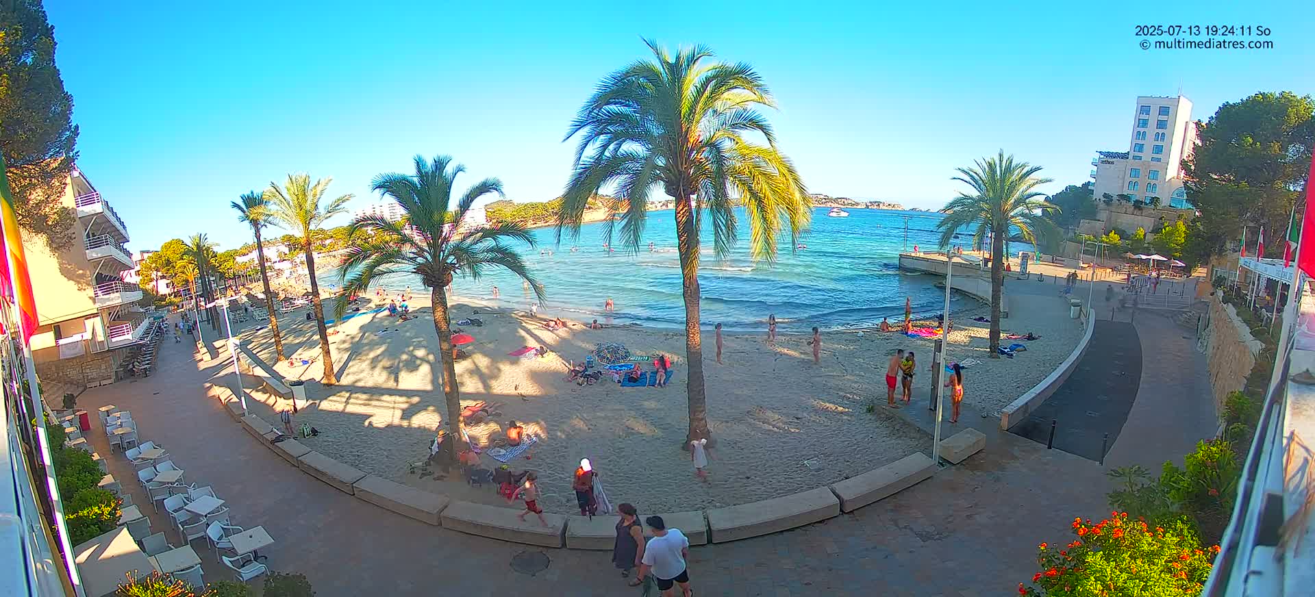 Mallorca, Peguera Palmira Beach by Rendezvous Garden Live Cam - Balearic Islands, Spain