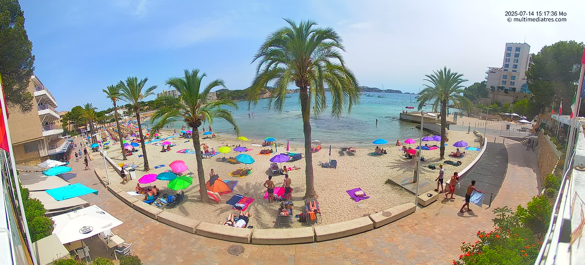 Mallorca, Peguera Palmira Beach by Rendezvous Garden Live Cam - Balearic Islands, Spain