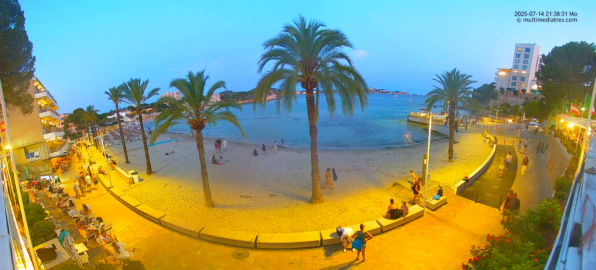 Mallorca, Peguera Palmira Beach by Rendezvous Garden Live Cam - Balearic Islands, Spain