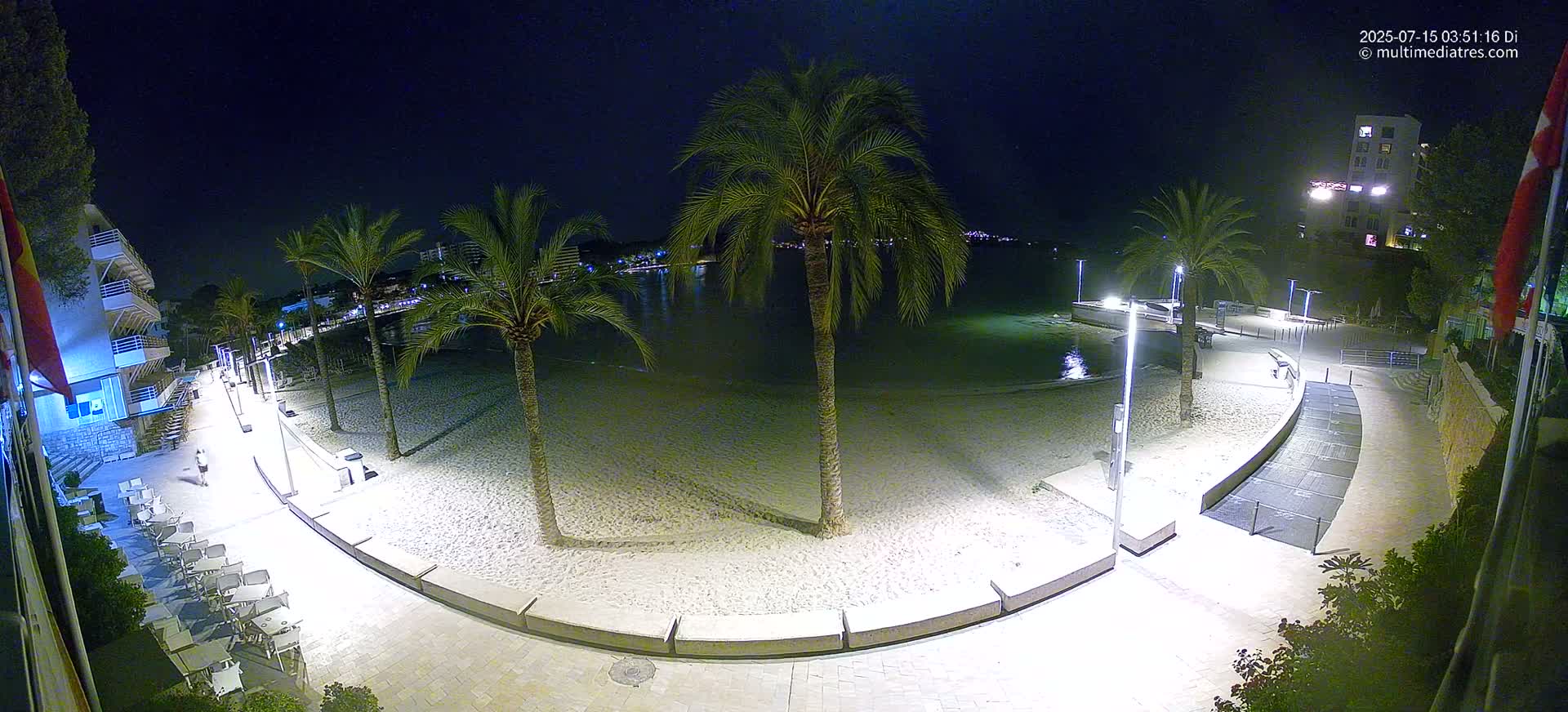 Mallorca, Peguera Palmira Beach by Rendezvous Garden Live Cam - Balearic Islands, Spain