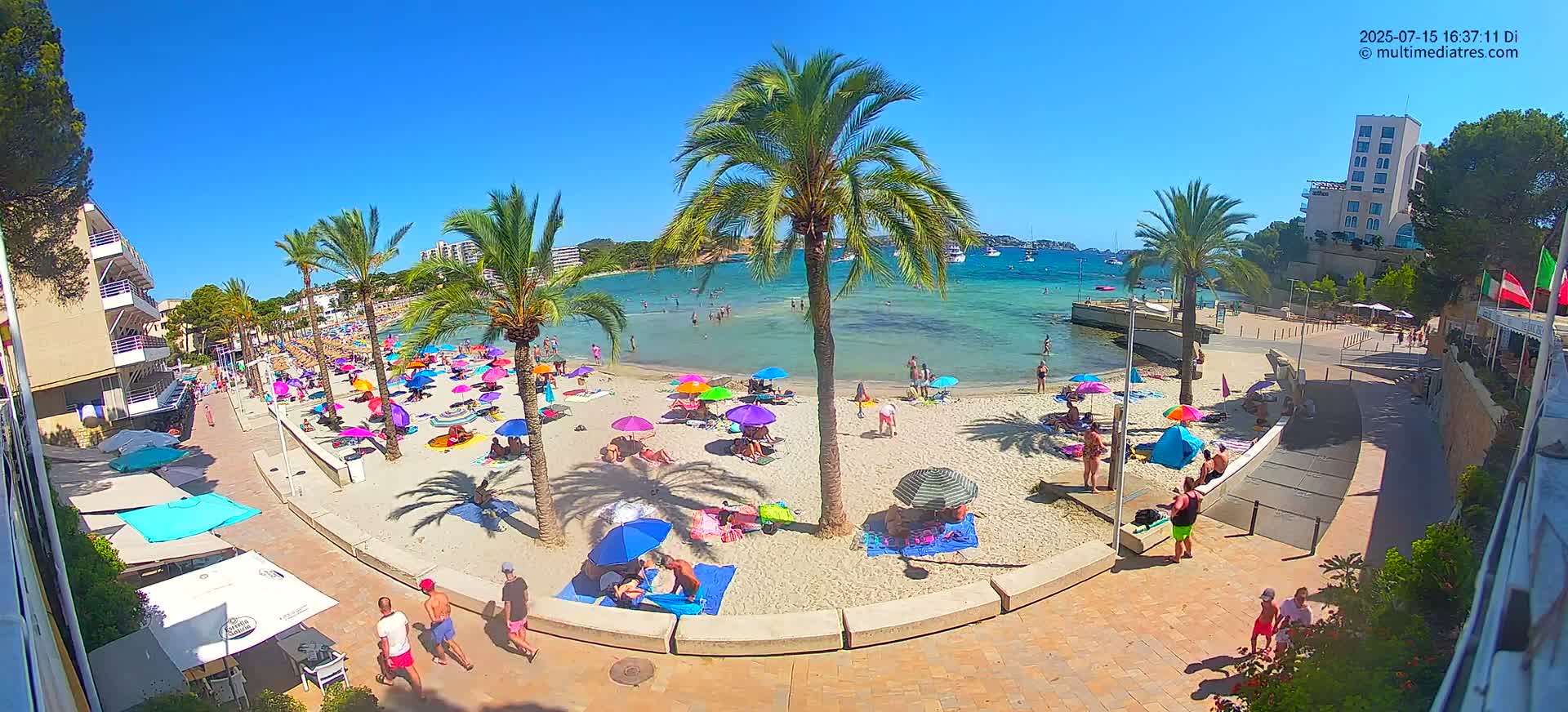 Mallorca, Peguera Palmira Beach by Rendezvous Garden Live Cam - Balearic Islands, Spain