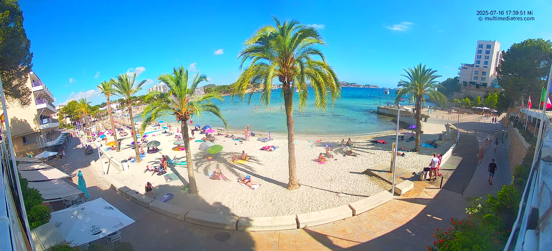 Mallorca, Peguera Palmira Beach by Rendezvous Garden Live Cam - Balearic Islands, Spain