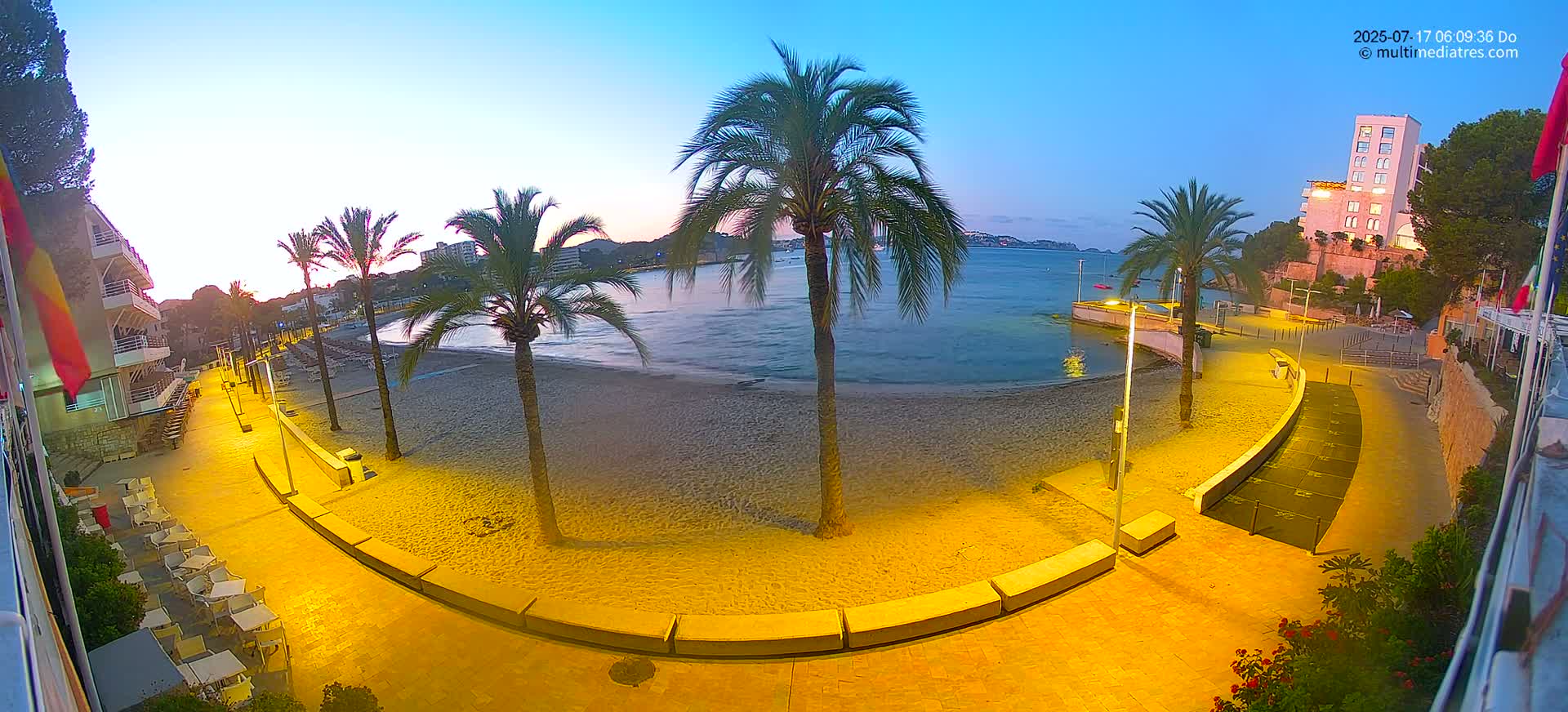 Mallorca, Peguera Palmira Beach by Rendezvous Garden Live Cam - Balearic Islands, Spain