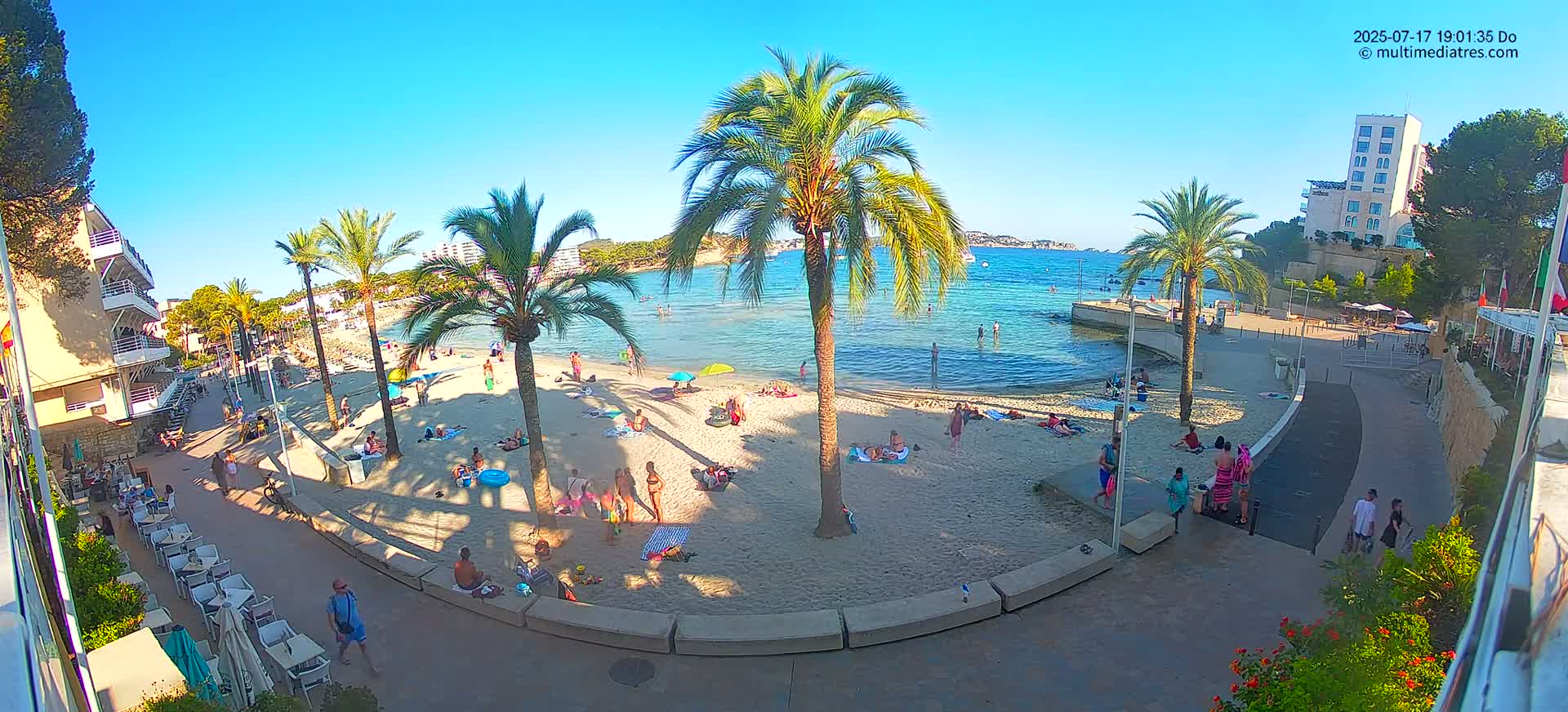 Mallorca, Peguera Palmira Beach by Rendezvous Garden Live Cam - Balearic Islands, Spain