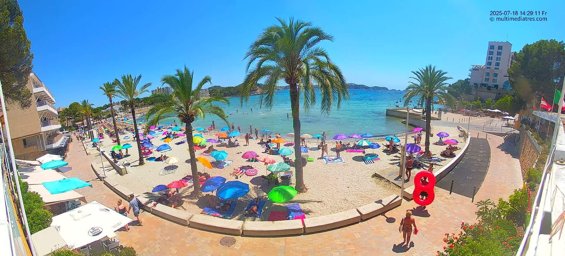 Mallorca, Peguera Palmira Beach by Rendezvous Garden Live Cam - Balearic Islands, Spain