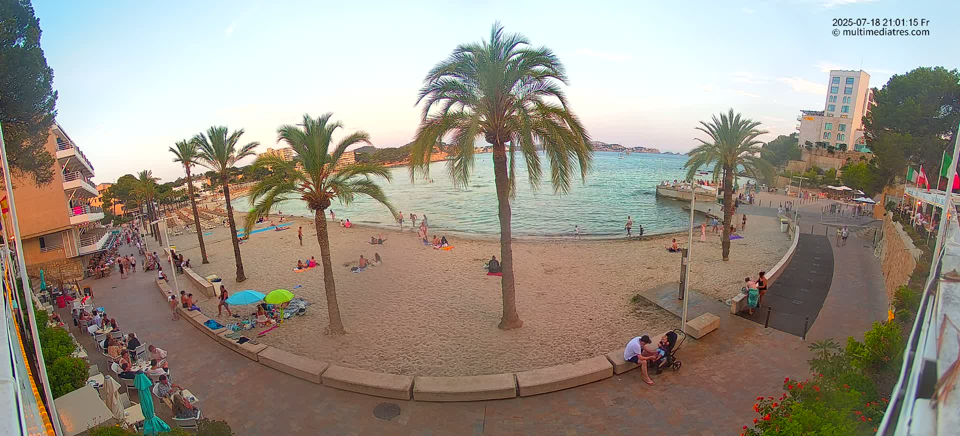 Mallorca, Peguera Palmira Beach by Rendezvous Garden Live Cam - Balearic Islands, Spain