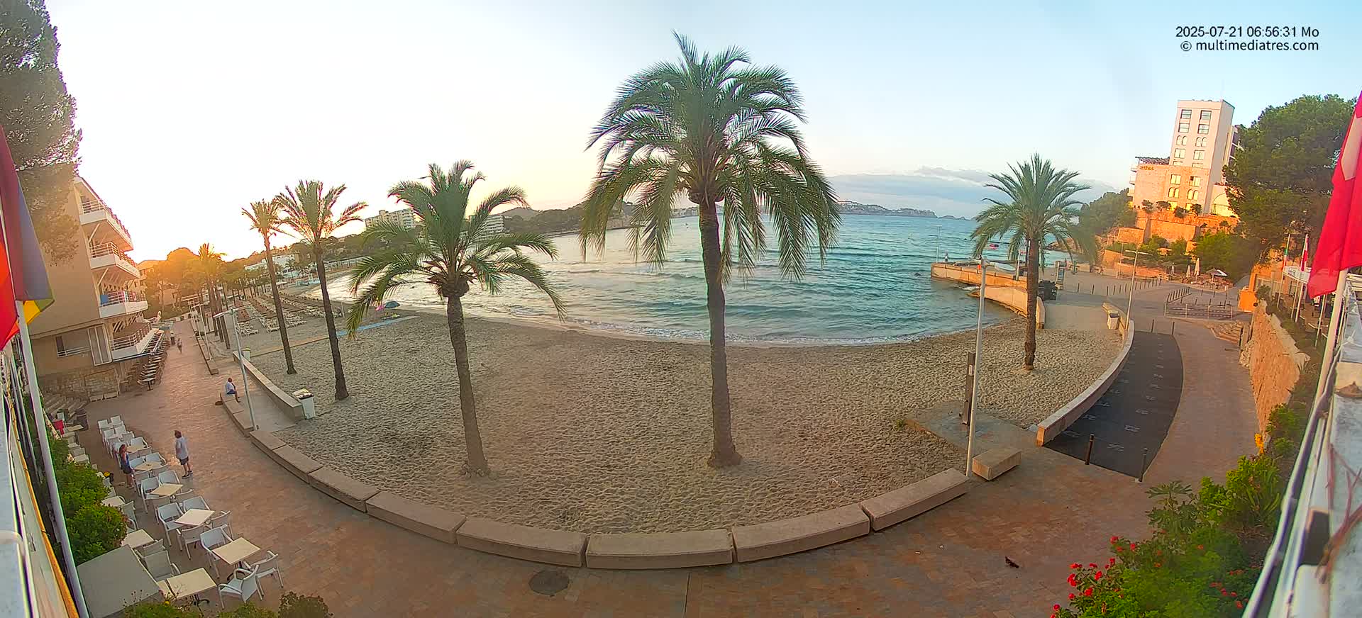 Mallorca, Peguera Palmira Beach by Rendezvous Garden Live Cam - Balearic Islands, Spain