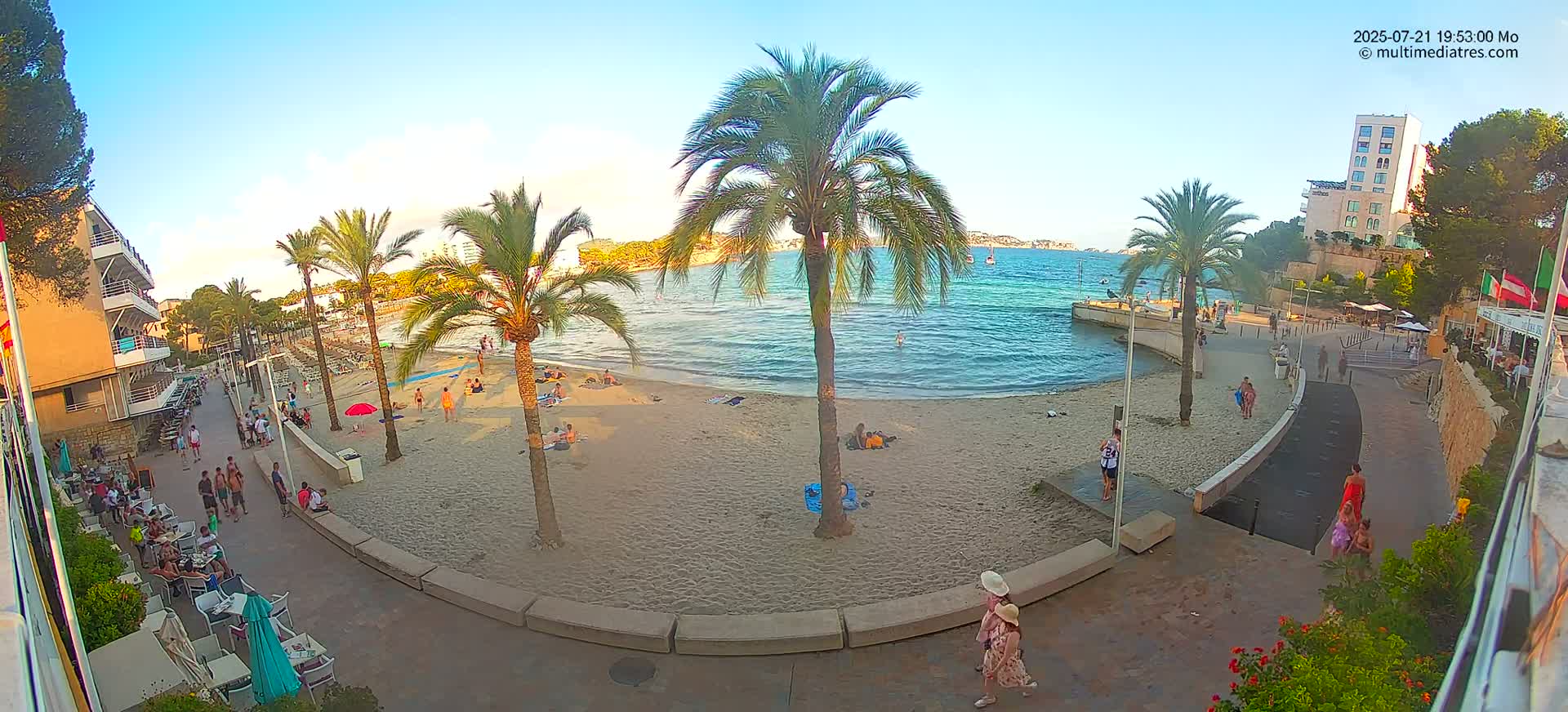 Mallorca, Peguera Palmira Beach by Rendezvous Garden Live Cam - Balearic Islands, Spain