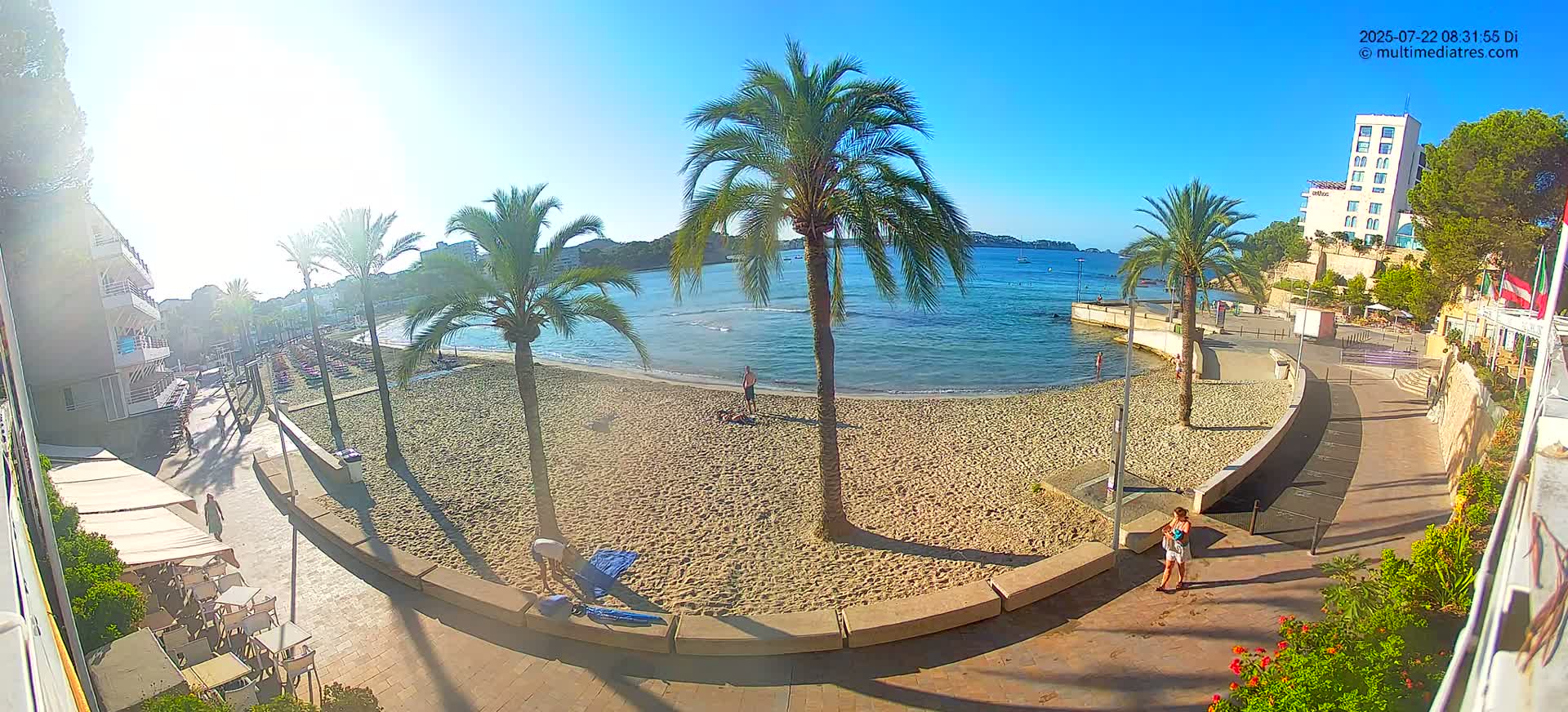 Mallorca, Peguera Palmira Beach by Rendezvous Garden Live Cam - Balearic Islands, Spain