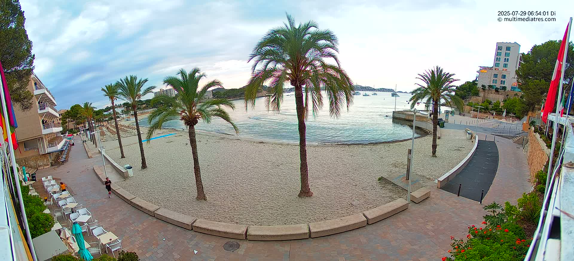 Mallorca, Peguera Palmira Beach by Rendezvous Garden Live Cam - Balearic Islands, Spain