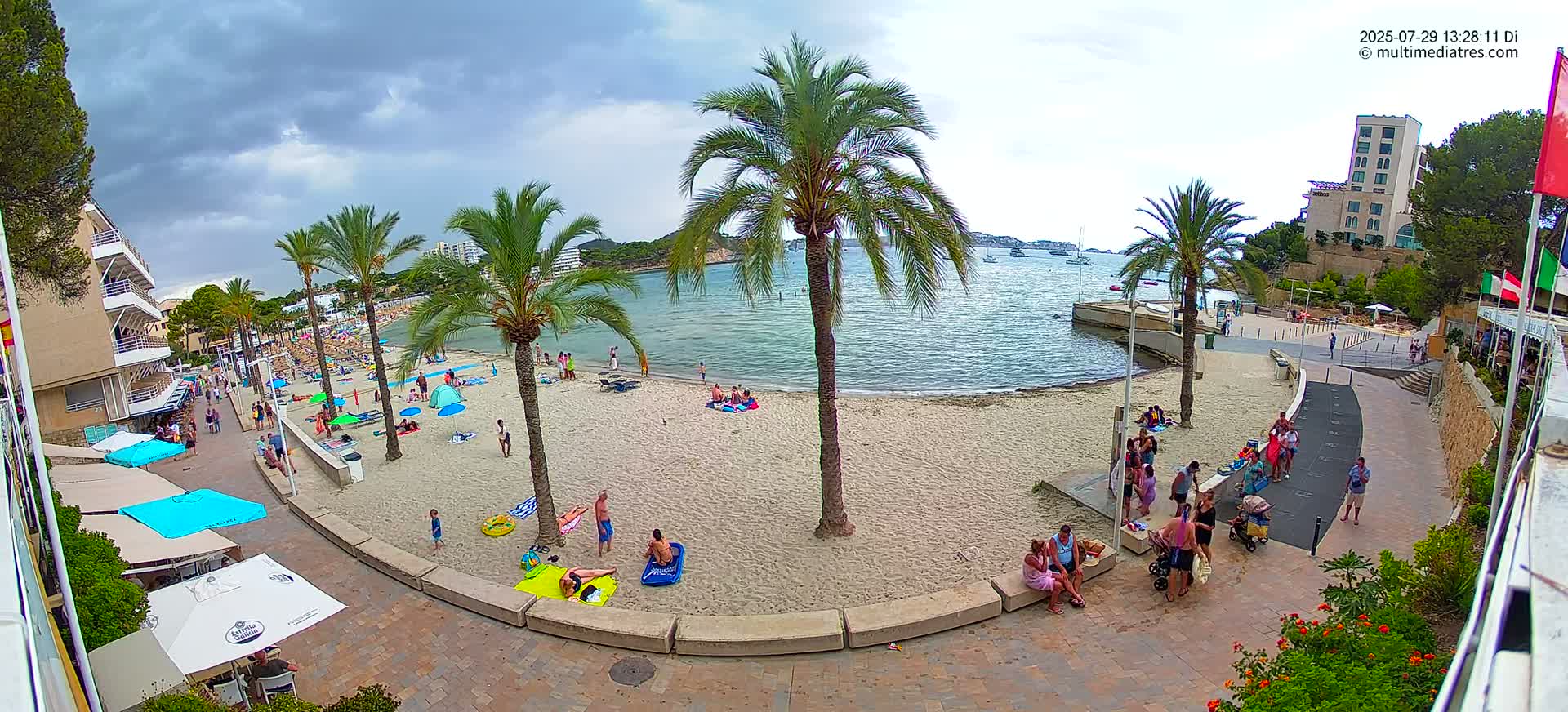 Mallorca, Peguera Palmira Beach by Rendezvous Garden Live Cam - Balearic Islands, Spain