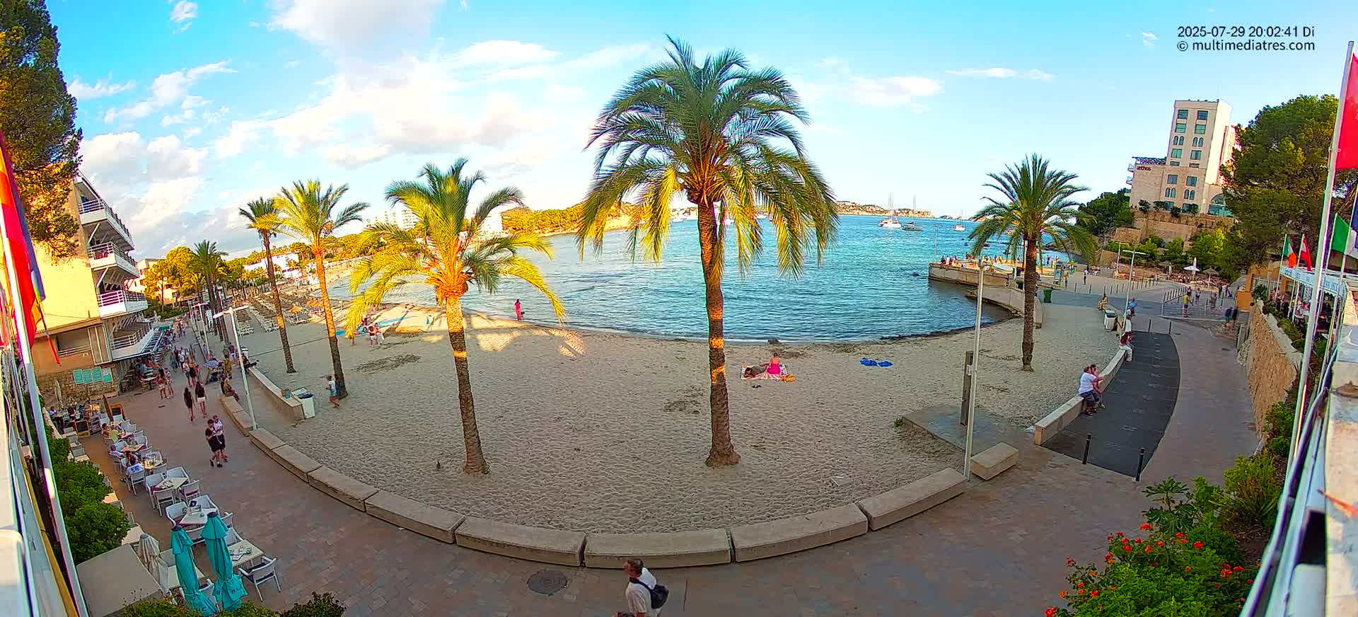 Mallorca, Peguera Palmira Beach by Rendezvous Garden Live Cam - Balearic Islands, Spain