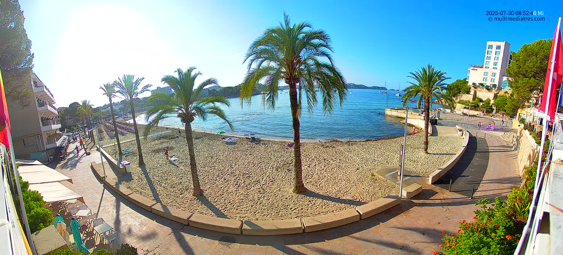 Mallorca, Peguera Palmira Beach by Rendezvous Garden Live Cam - Balearic Islands, Spain