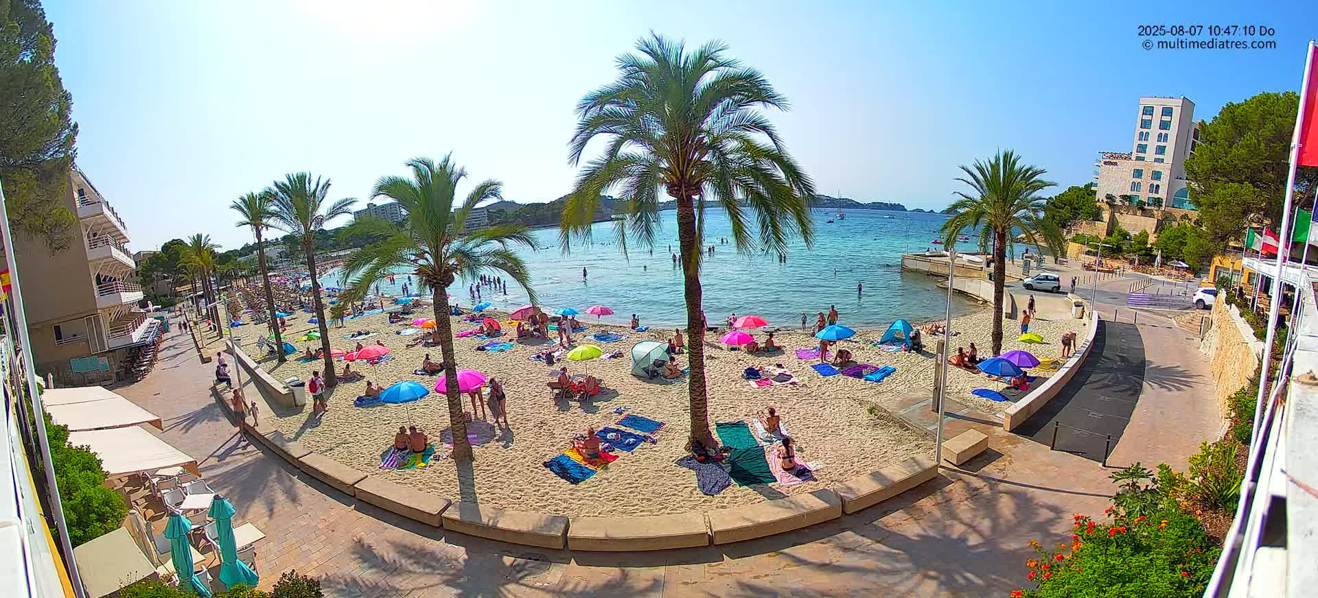 Mallorca, Peguera Palmira Beach by Rendezvous Garden Live Cam - Balearic Islands, Spain
