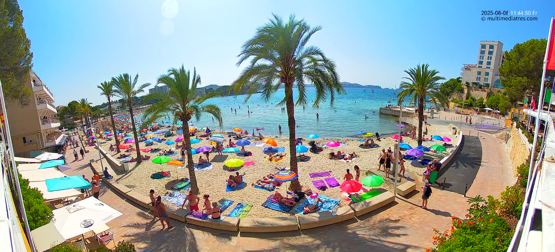 Mallorca, Peguera Palmira Beach by Rendezvous Garden Live Cam - Balearic Islands, Spain