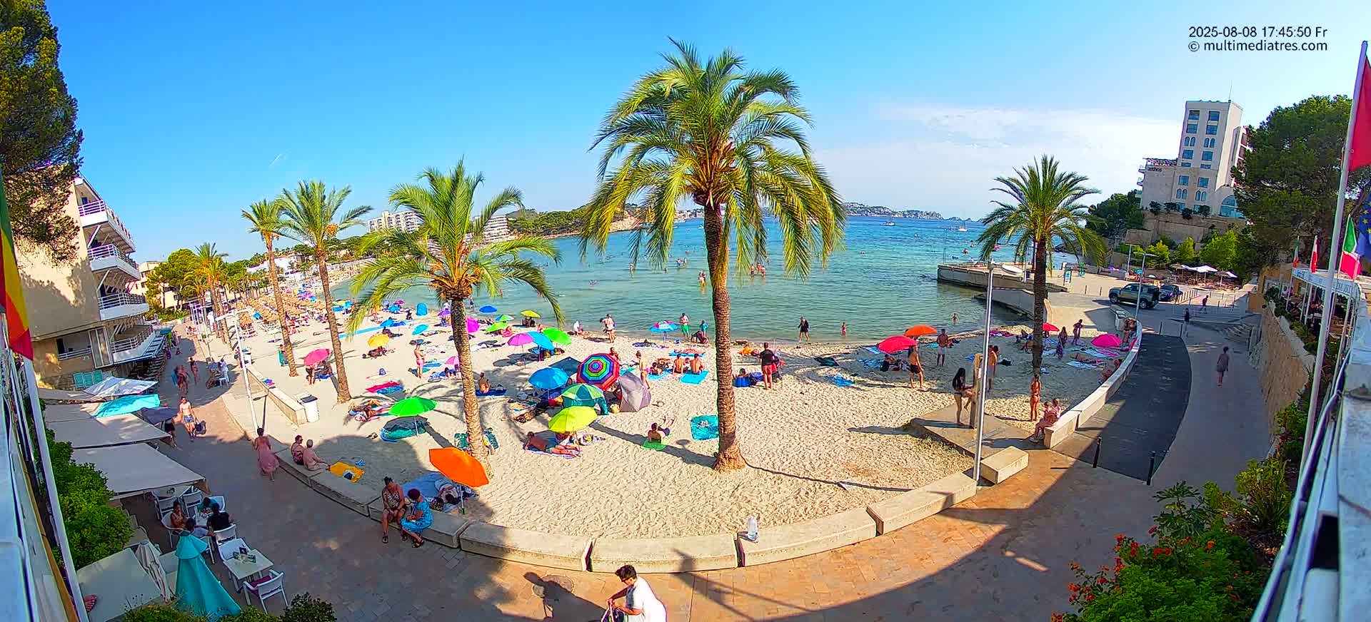 Mallorca, Peguera Palmira Beach by Rendezvous Garden Live Cam - Balearic Islands, Spain