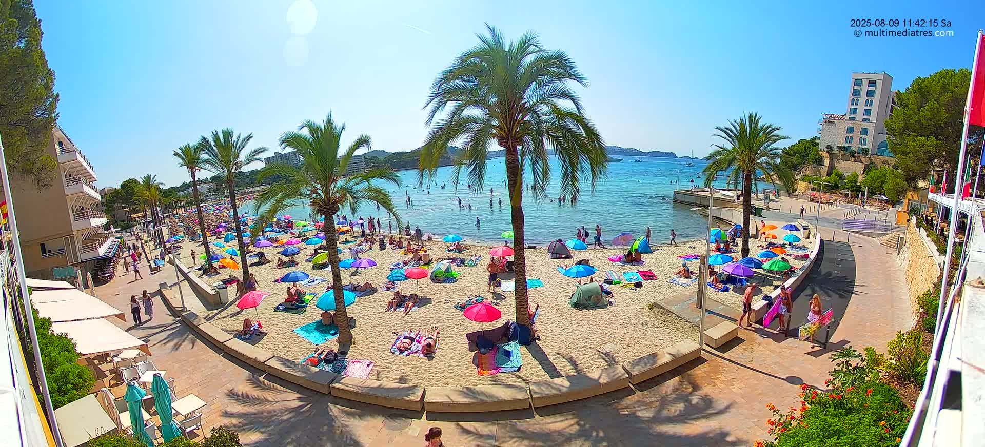 Mallorca, Peguera Palmira Beach by Rendezvous Garden Live Cam - Balearic Islands, Spain
