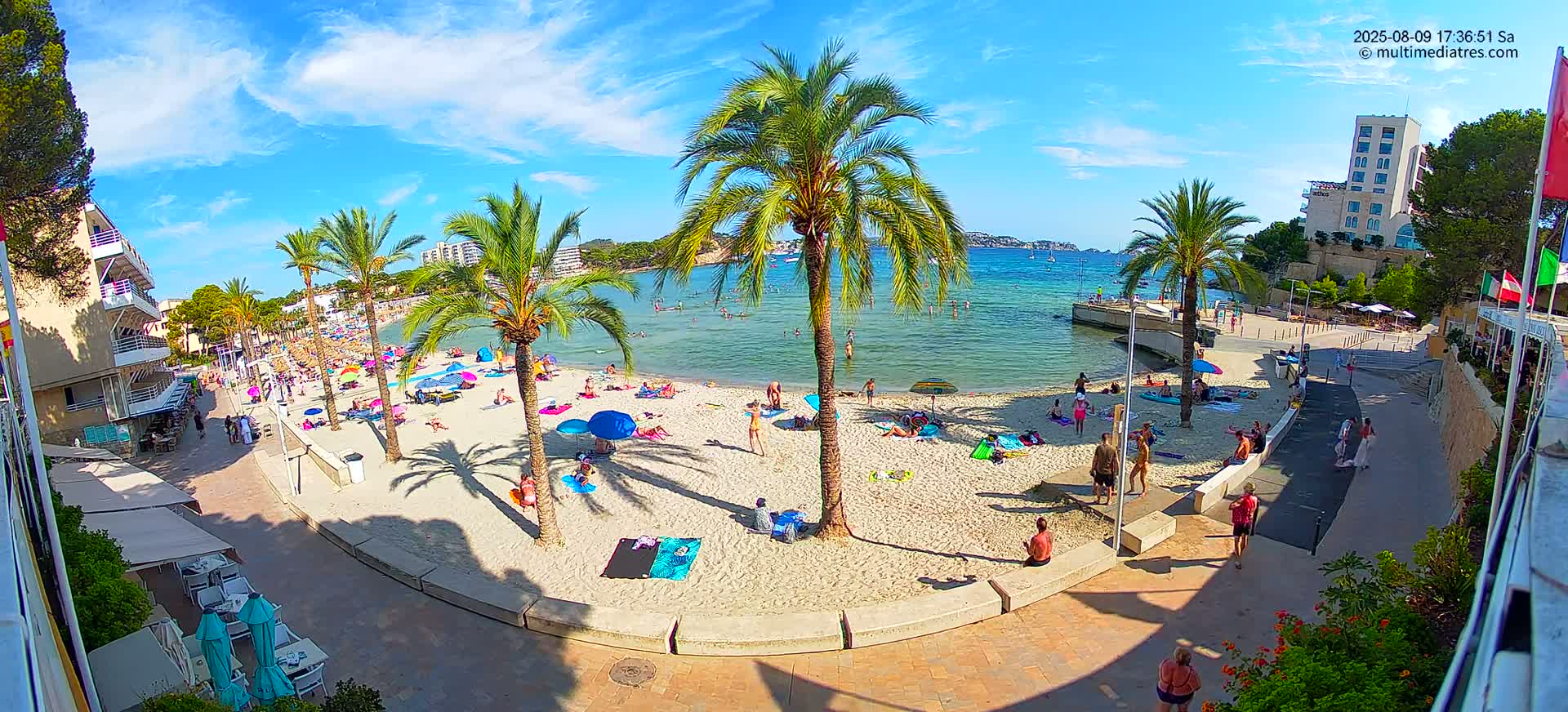Mallorca, Peguera Palmira Beach by Rendezvous Garden Live Cam - Balearic Islands, Spain