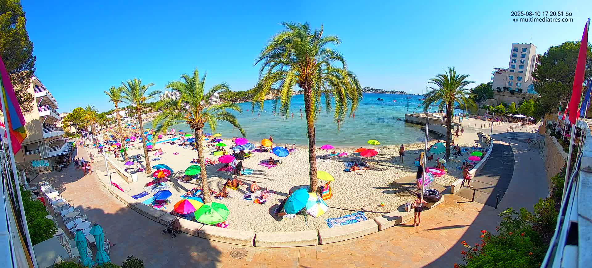 Mallorca, Peguera Palmira Beach by Rendezvous Garden Live Cam - Balearic Islands, Spain
