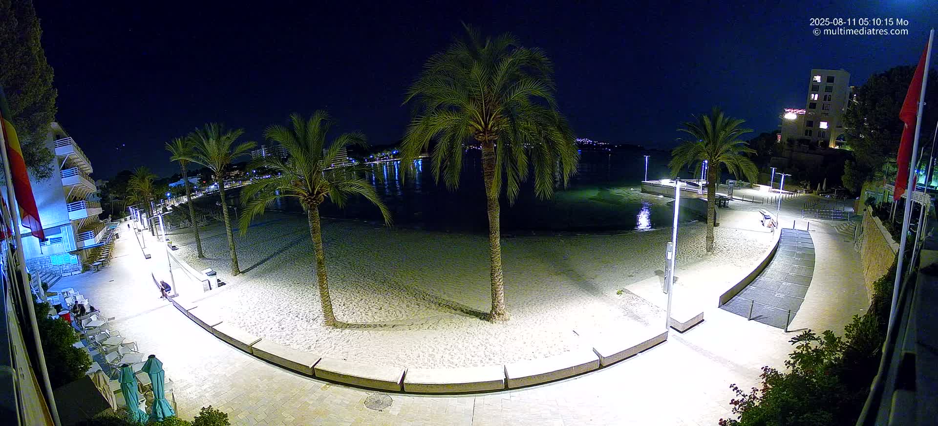 Mallorca, Peguera Palmira Beach by Rendezvous Garden Live Cam - Balearic Islands, Spain