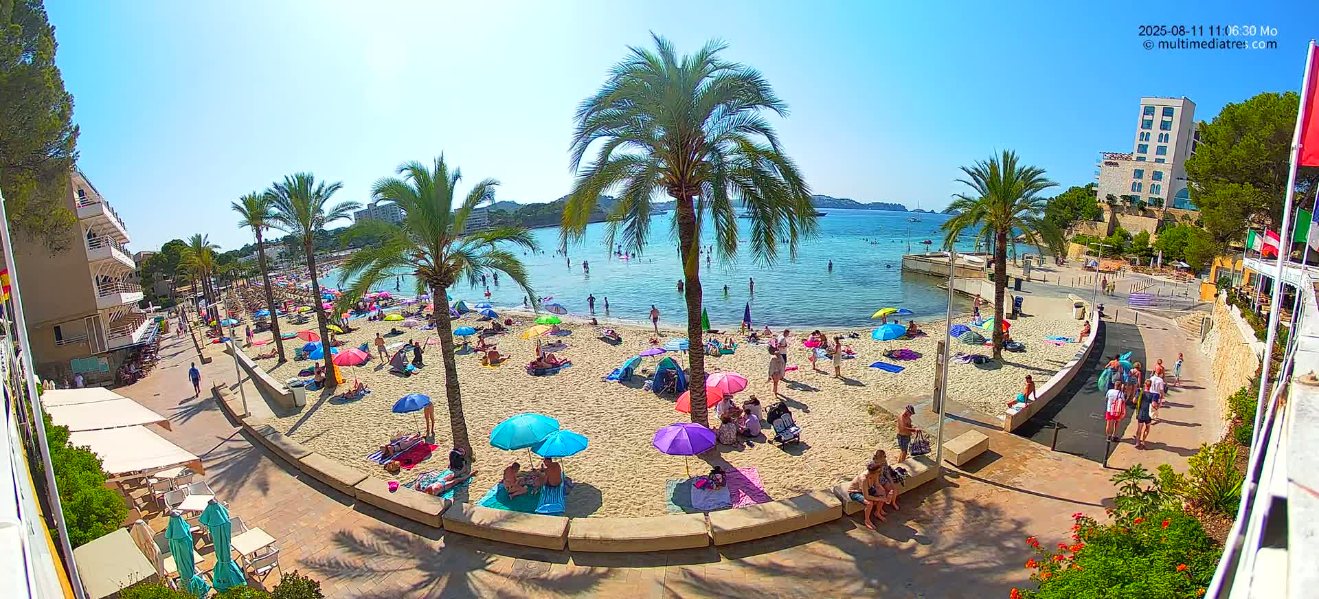 Mallorca, Peguera Palmira Beach by Rendezvous Garden Live Cam - Balearic Islands, Spain