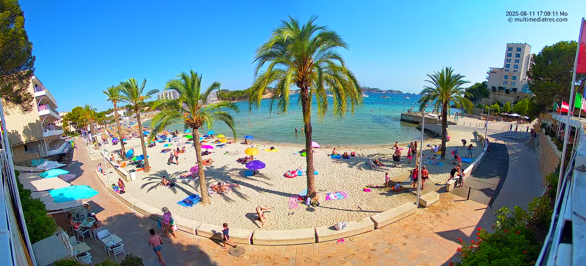 Mallorca, Peguera Palmira Beach by Rendezvous Garden Live Cam - Balearic Islands, Spain