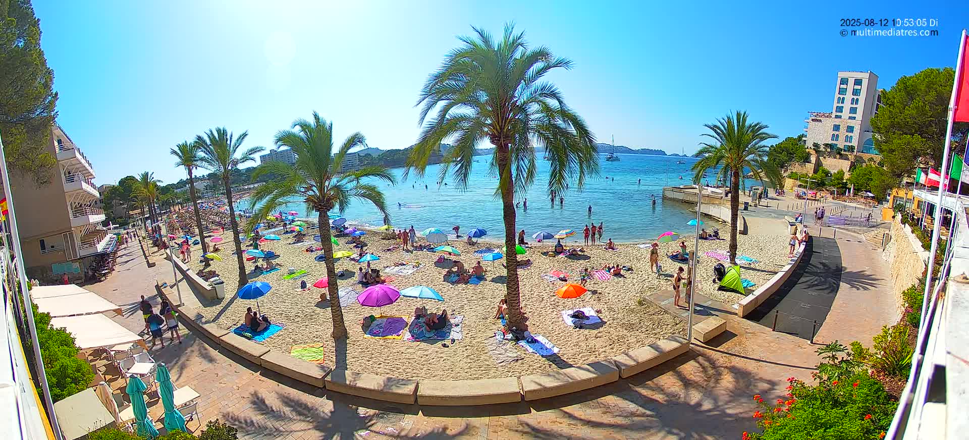 Mallorca, Peguera Palmira Beach by Rendezvous Garden Live Cam - Balearic Islands, Spain