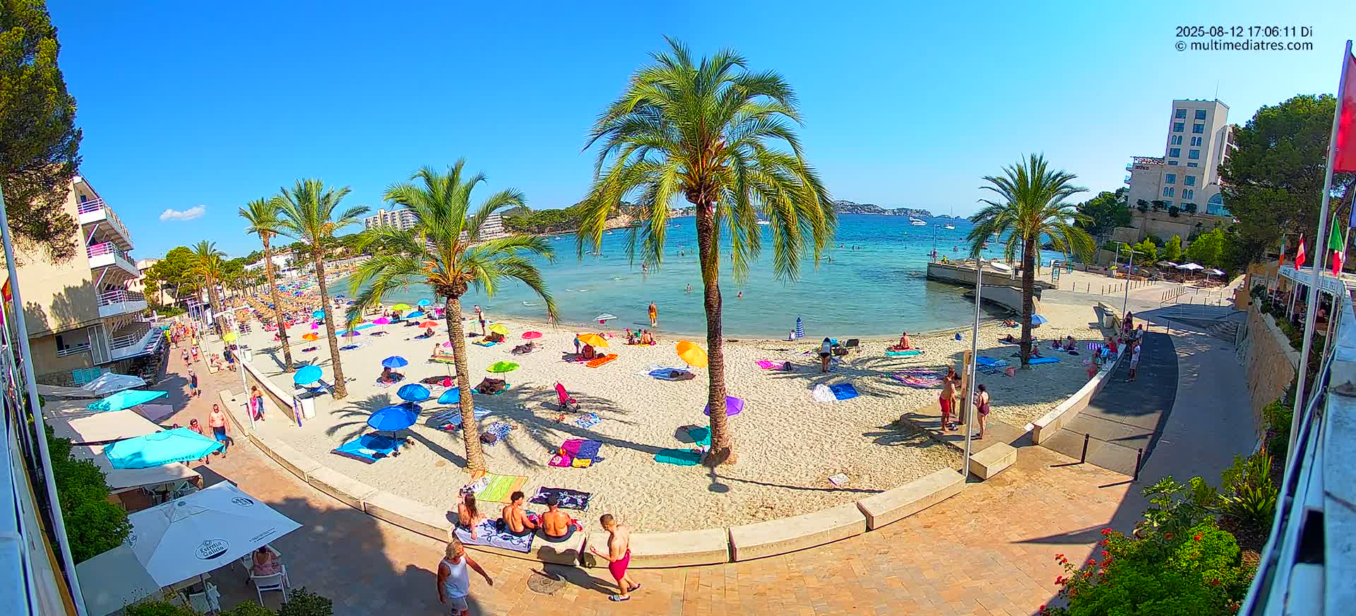 Mallorca, Peguera Palmira Beach by Rendezvous Garden Live Cam - Balearic Islands, Spain