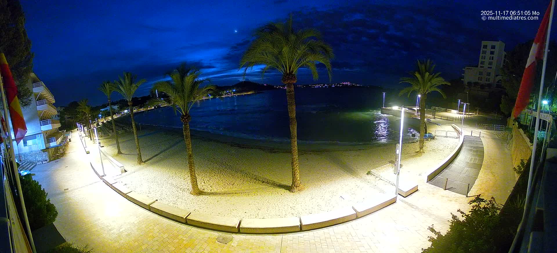 Mallorca, Peguera Palmira Beach by Rendezvous Garden Live Cam - Balearic Islands, Spain