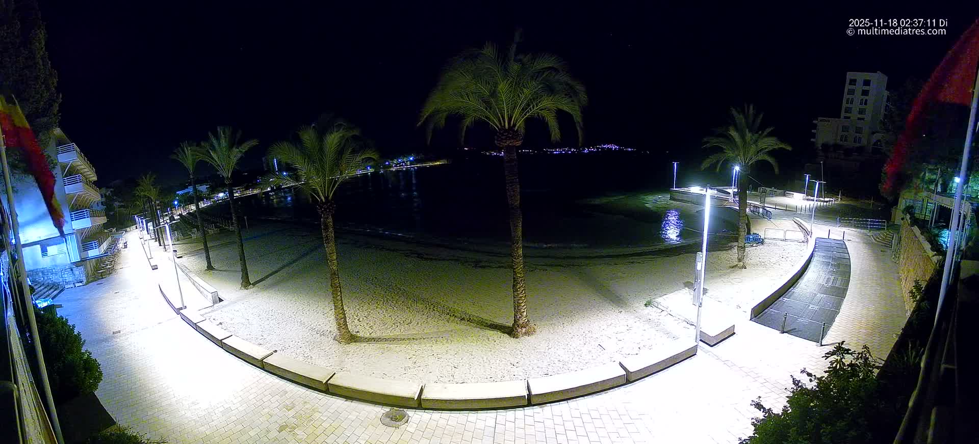 Mallorca, Peguera Palmira Beach by Rendezvous Garden Live Cam - Balearic Islands, Spain