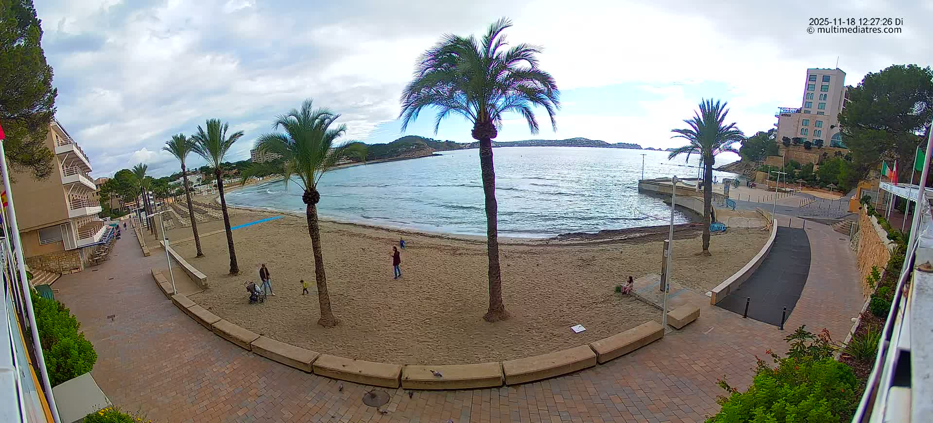 Mallorca, Peguera Palmira Beach by Rendezvous Garden Live Cam - Balearic Islands, Spain