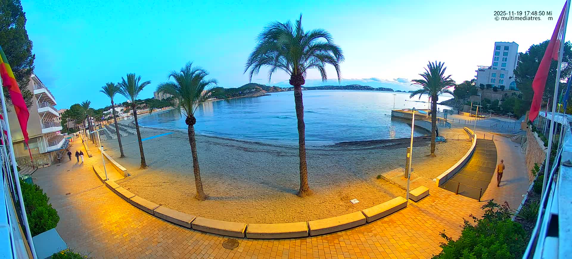 Mallorca, Peguera Palmira Beach by Rendezvous Garden Live Cam - Balearic Islands, Spain