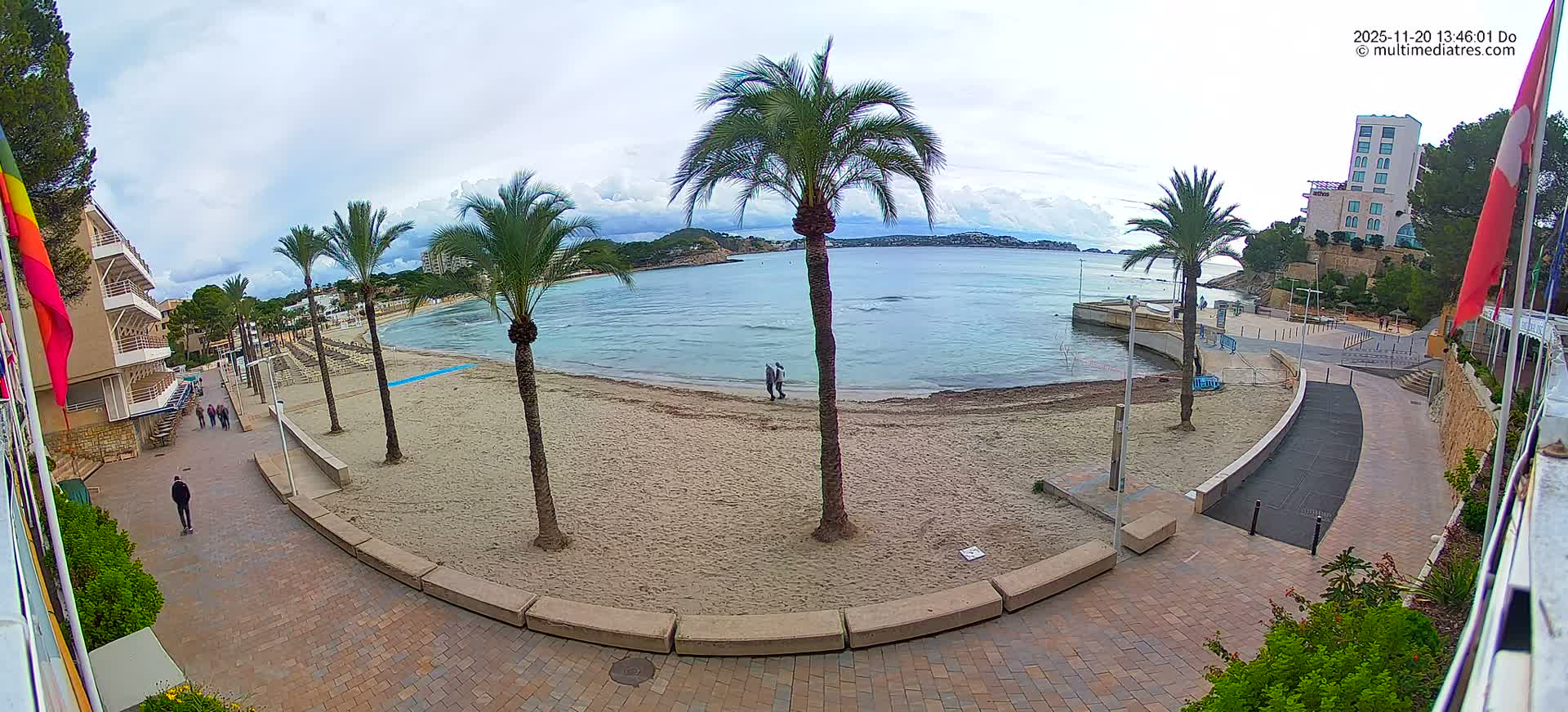 Mallorca, Peguera Palmira Beach by Rendezvous Garden Live Cam - Balearic Islands, Spain
