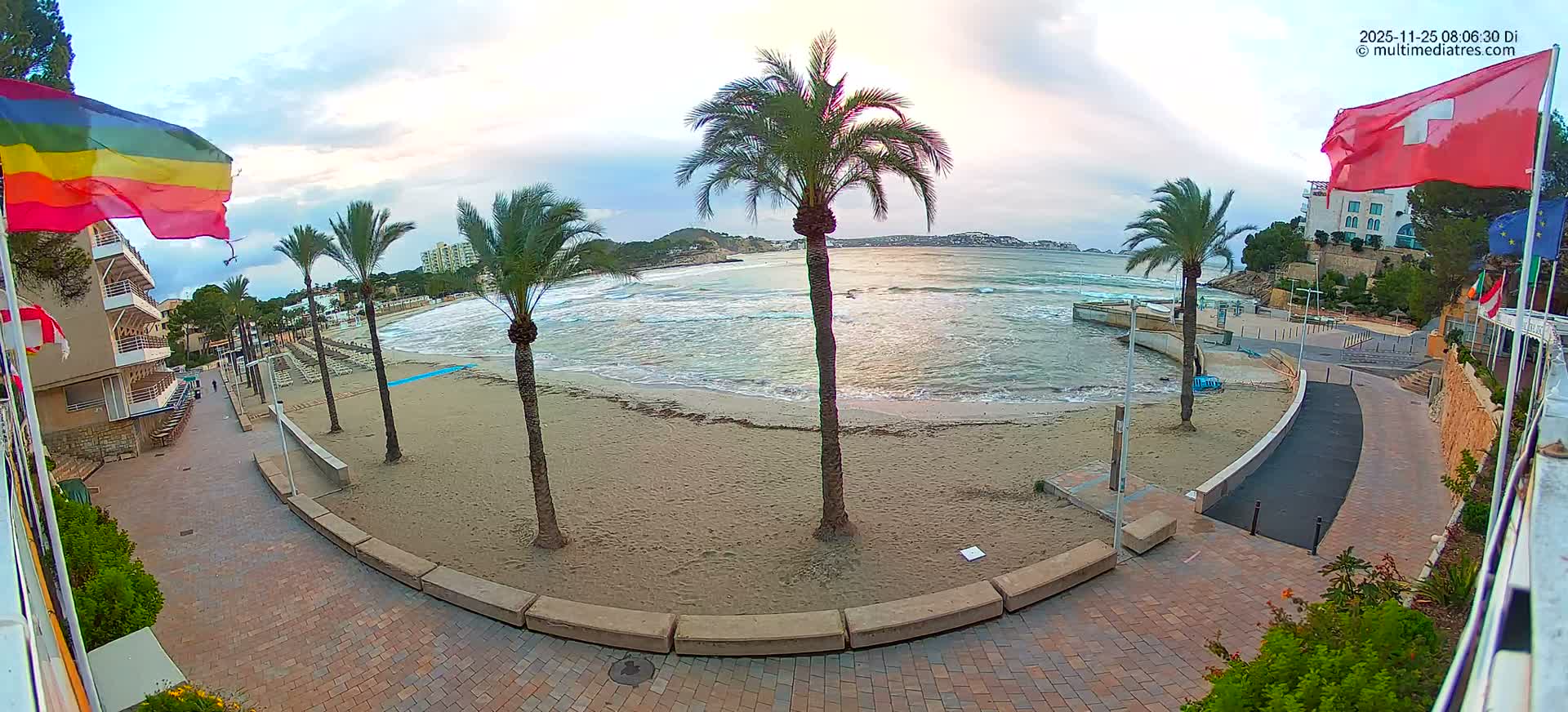 Mallorca, Peguera Palmira Beach by Rendezvous Garden Live Cam - Balearic Islands, Spain