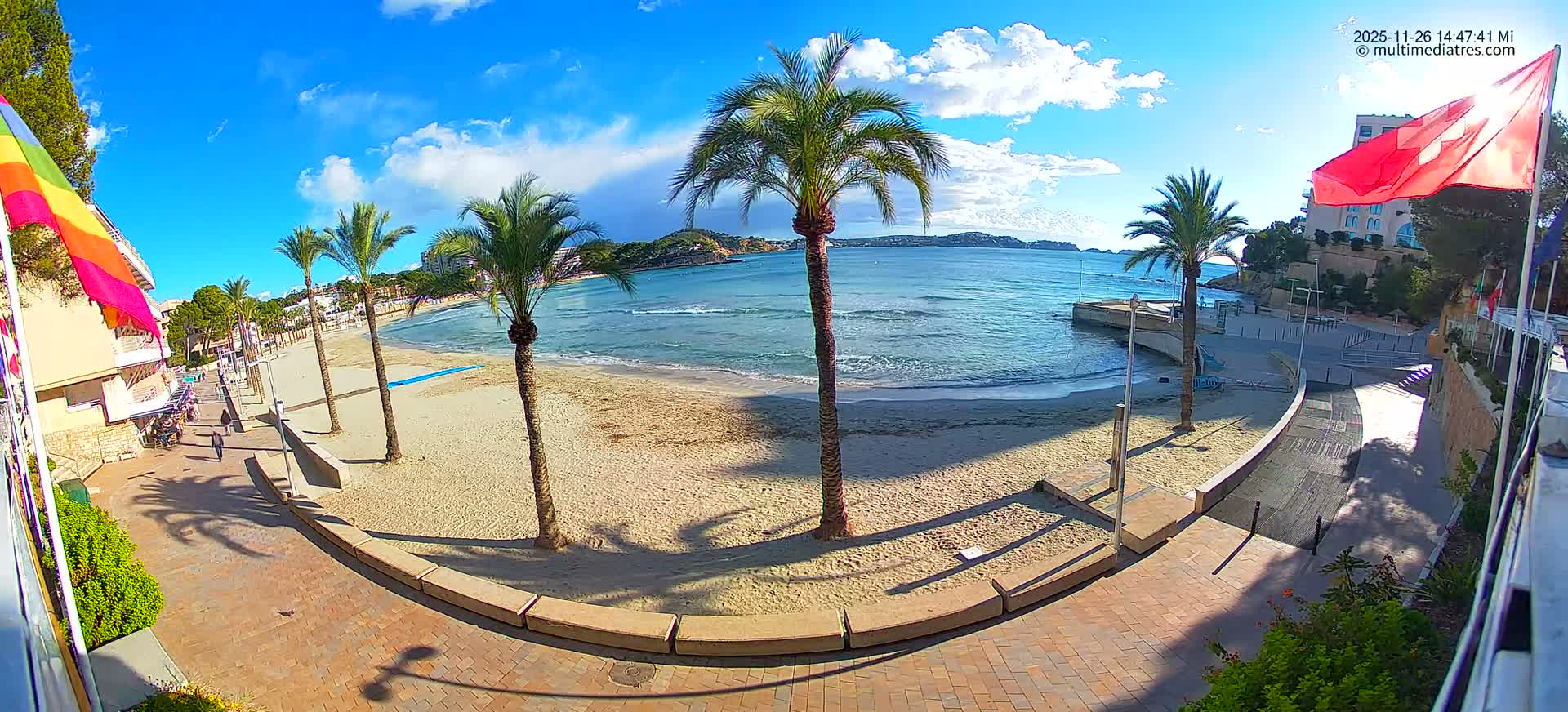 Mallorca, Peguera Palmira Beach by Rendezvous Garden Live Cam - Balearic Islands, Spain