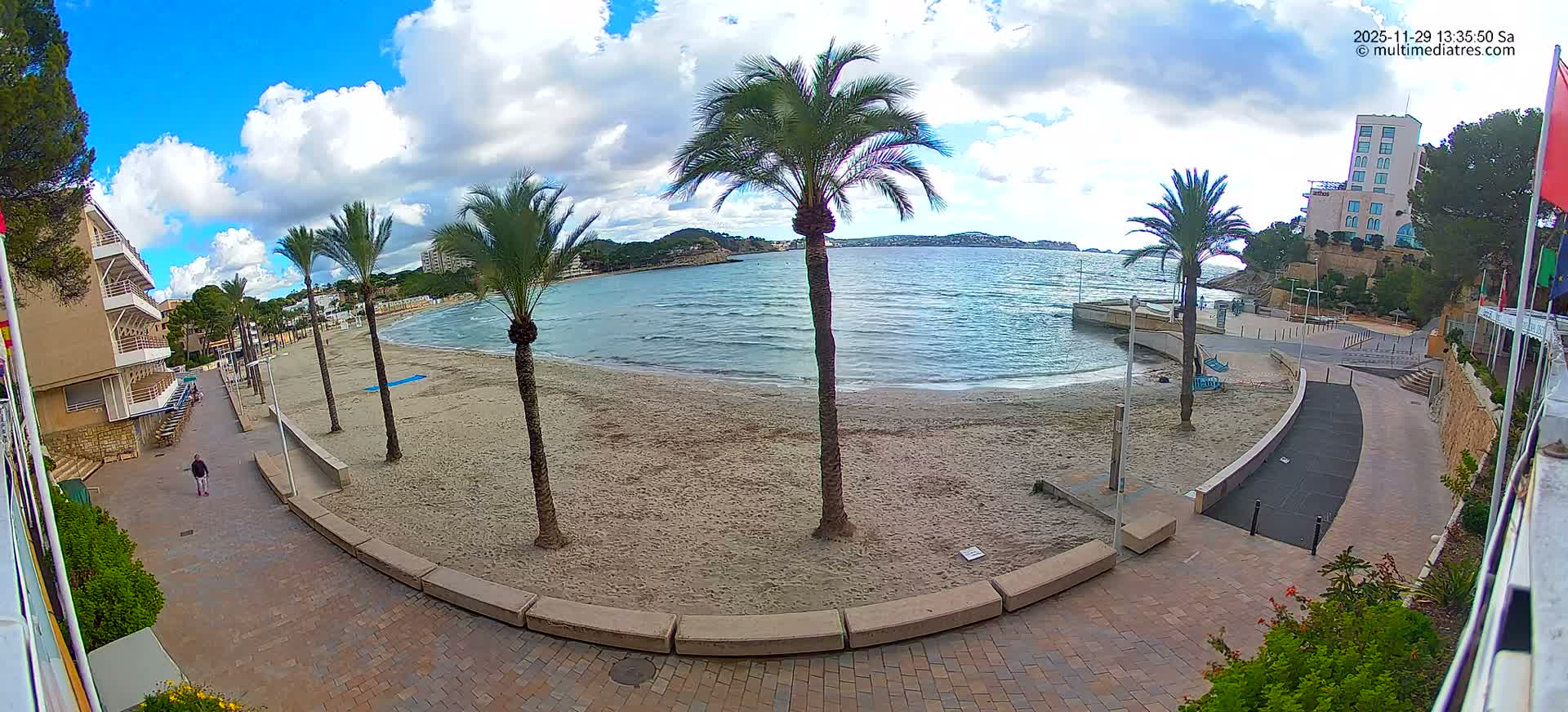 Mallorca, Peguera Palmira Beach by Rendezvous Garden Live Cam - Balearic Islands, Spain