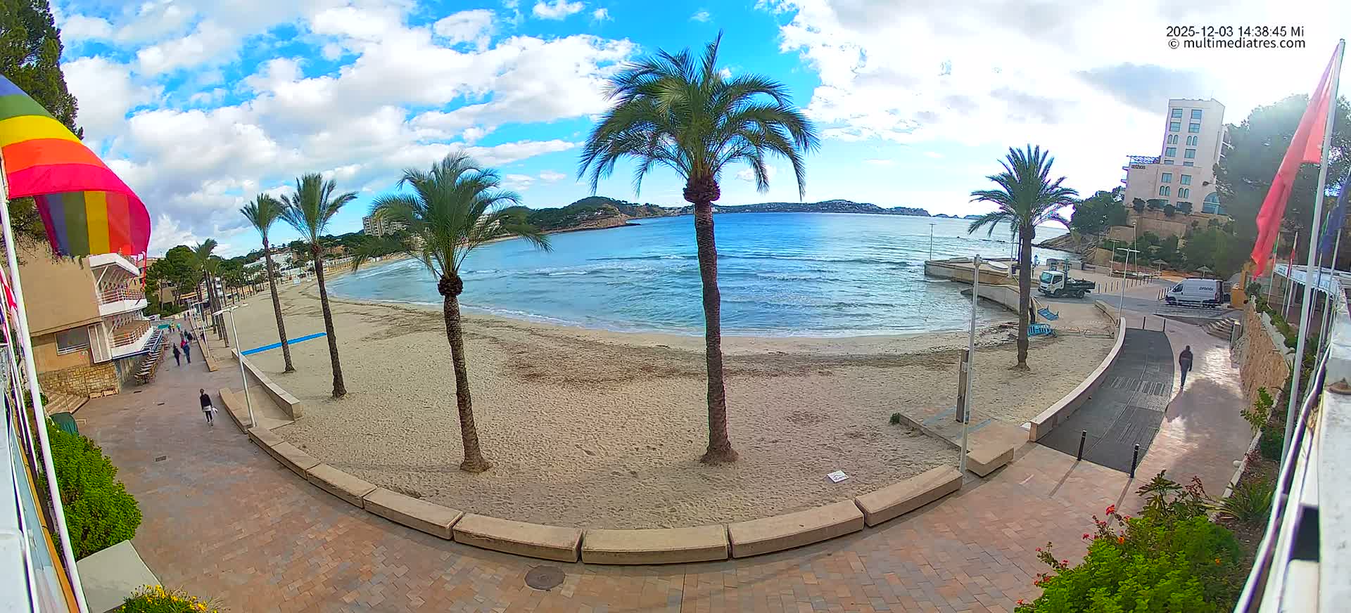 Mallorca, Peguera Palmira Beach by Rendezvous Garden Live Cam - Balearic Islands, Spain