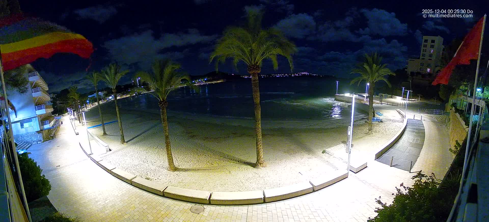 Mallorca, Peguera Palmira Beach by Rendezvous Garden Live Cam - Balearic Islands, Spain