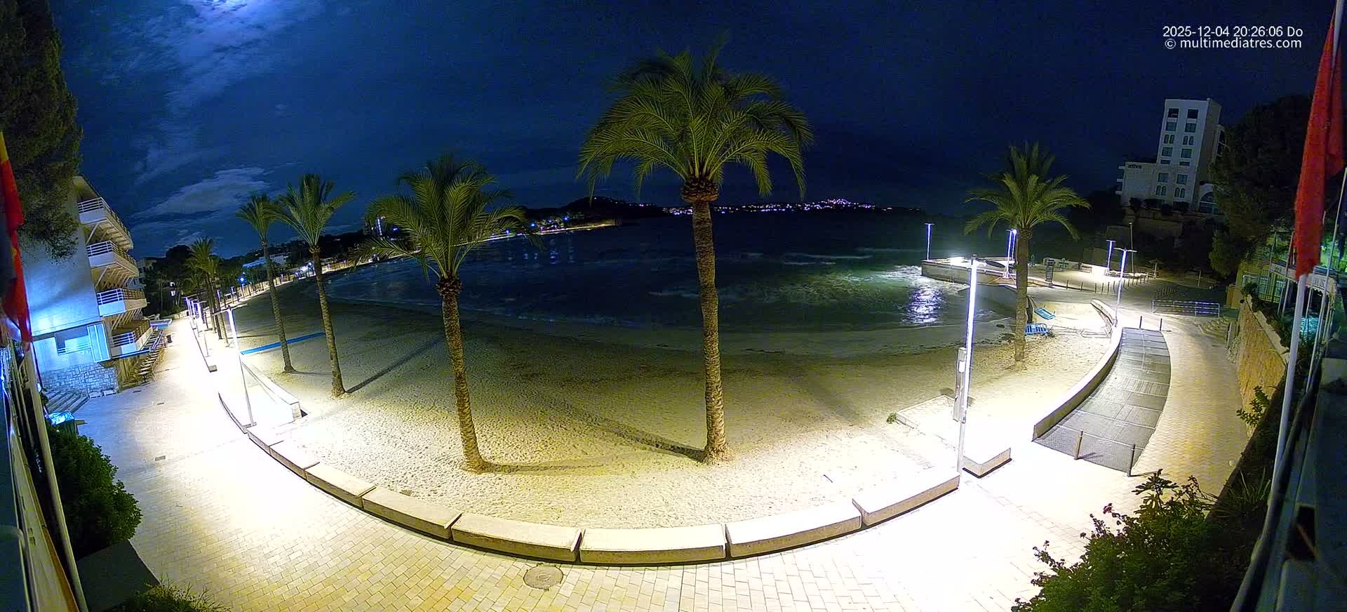 Mallorca, Peguera Palmira Beach by Rendezvous Garden Live Cam - Balearic Islands, Spain