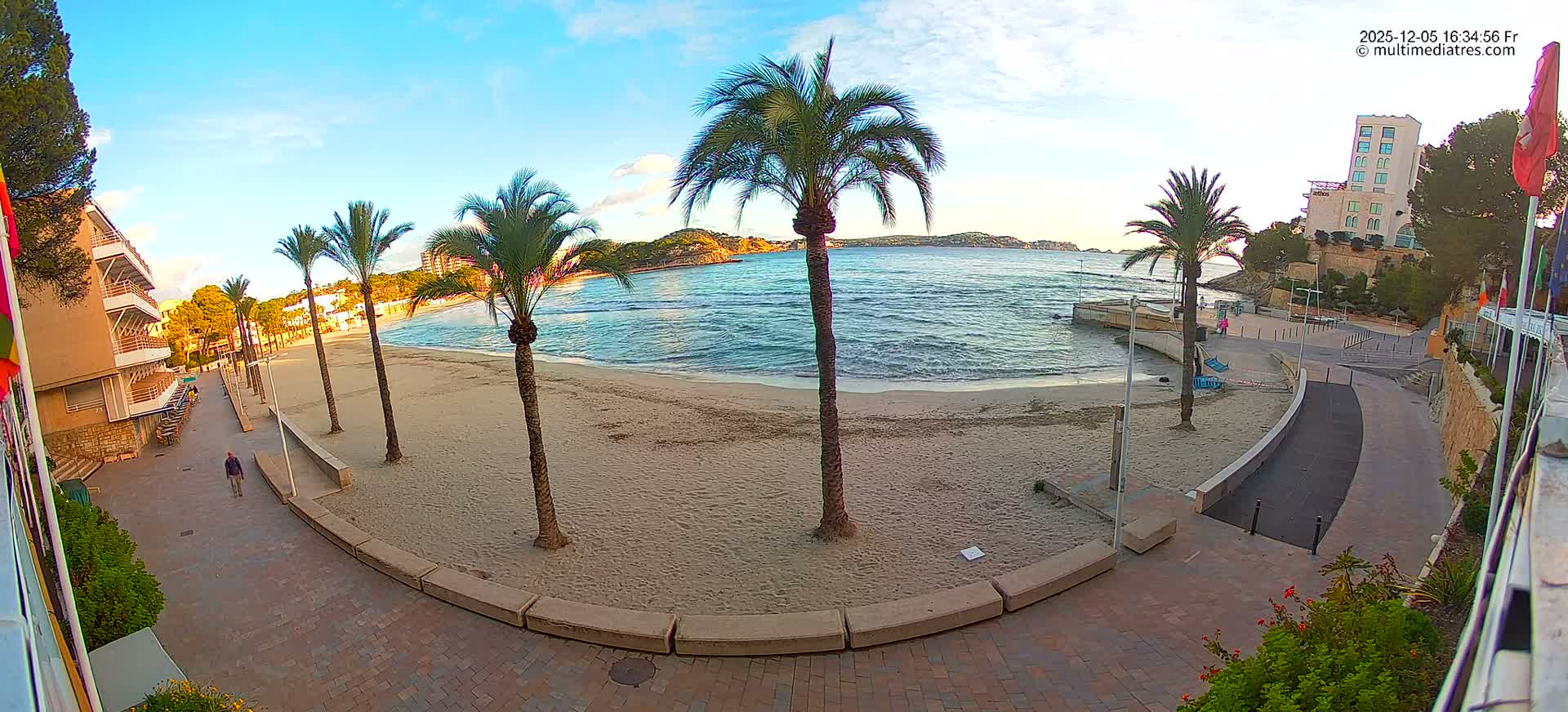 Mallorca, Peguera Palmira Beach by Rendezvous Garden Live Cam - Balearic Islands, Spain