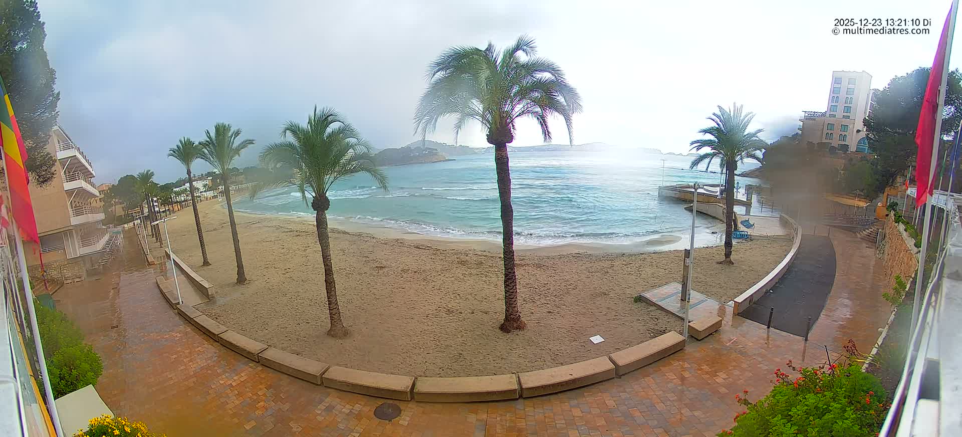 Mallorca, Peguera Palmira Beach by Rendezvous Garden Live Cam - Balearic Islands, Spain