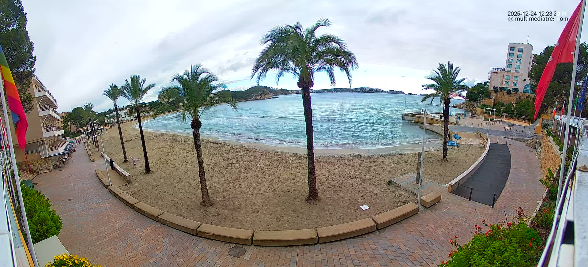 Mallorca, Peguera Palmira Beach by Rendezvous Garden Live Cam - Balearic Islands, Spain