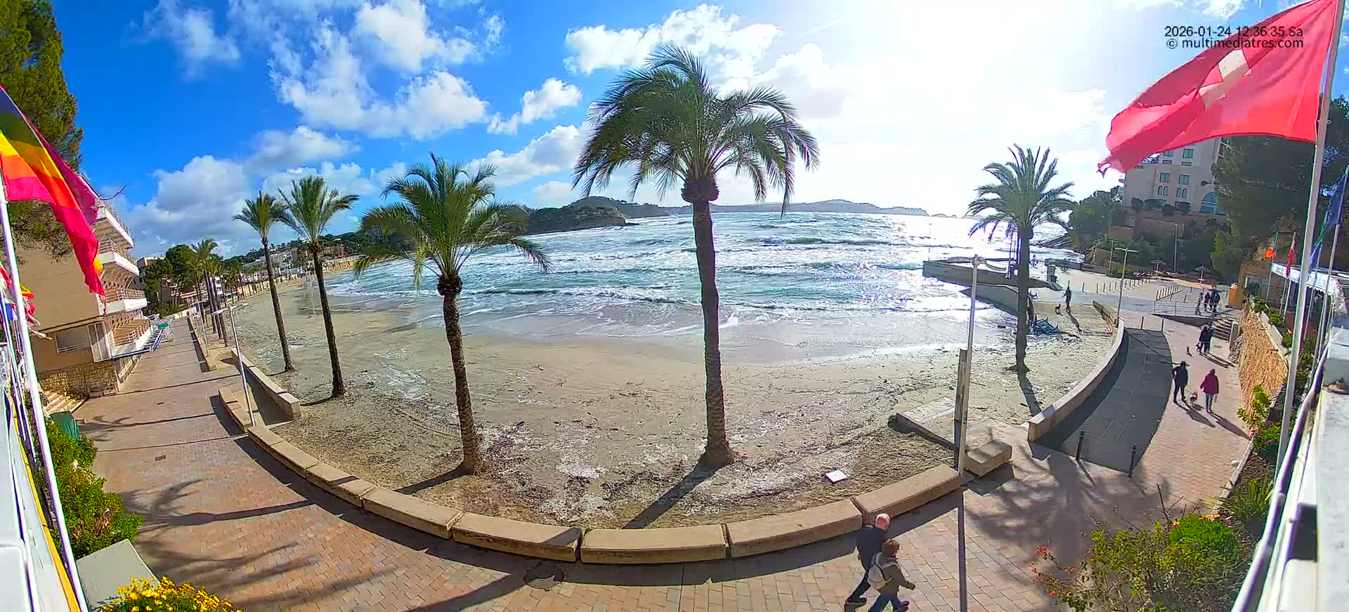 Mallorca, Peguera Palmira Beach by Rendezvous Garden Live Cam - Balearic Islands, Spain