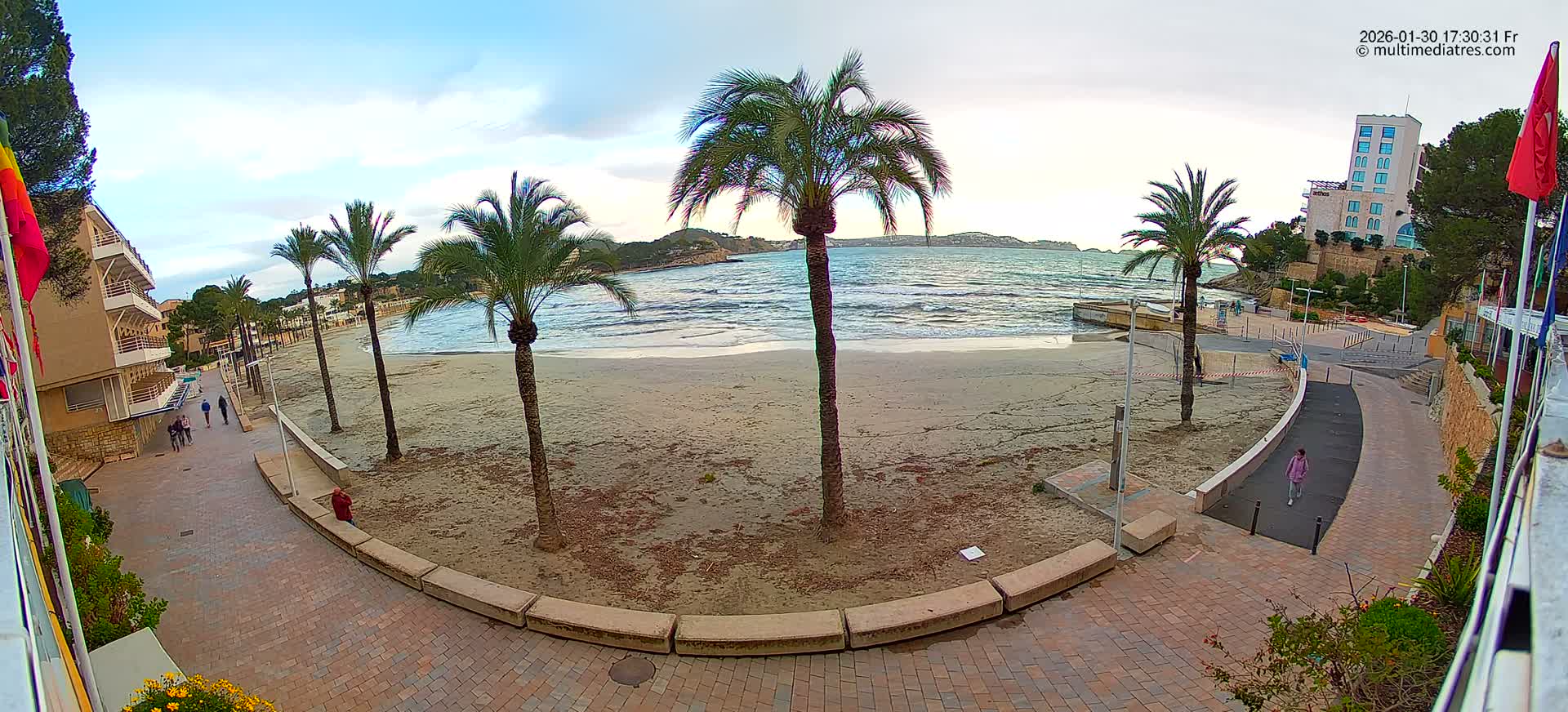 Mallorca, Peguera Palmira Beach by Rendezvous Garden Live Cam - Balearic Islands, Spain
