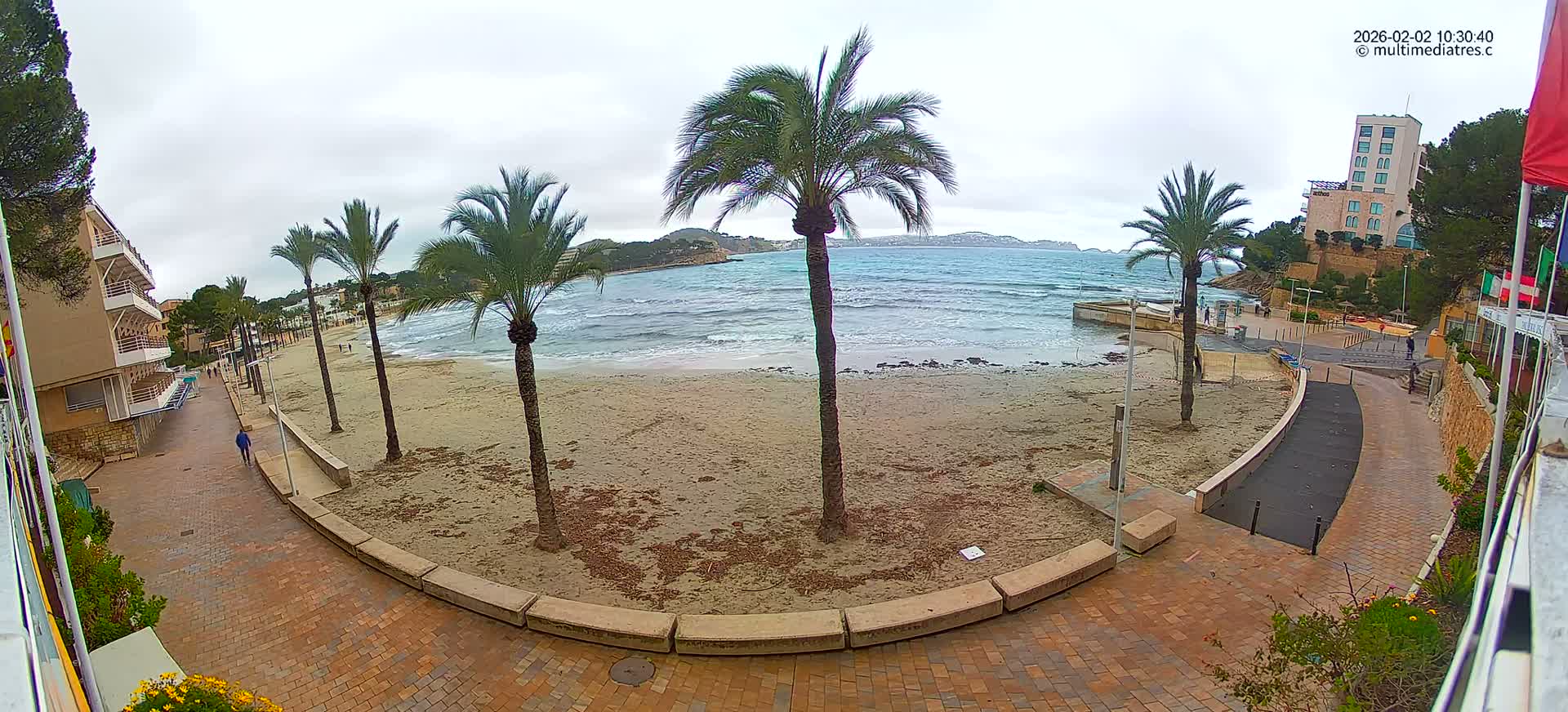 Mallorca, Peguera Palmira Beach by Rendezvous Garden Live Cam - Balearic Islands, Spain