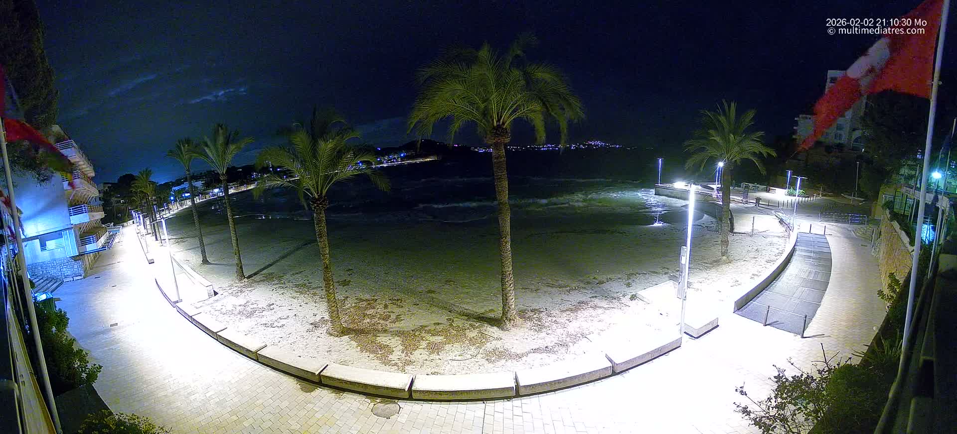 Mallorca, Peguera Palmira Beach by Rendezvous Garden Live Cam - Balearic Islands, Spain