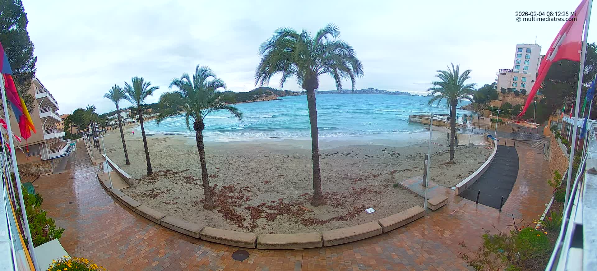 Mallorca, Peguera Palmira Beach by Rendezvous Garden Live Cam - Balearic Islands, Spain