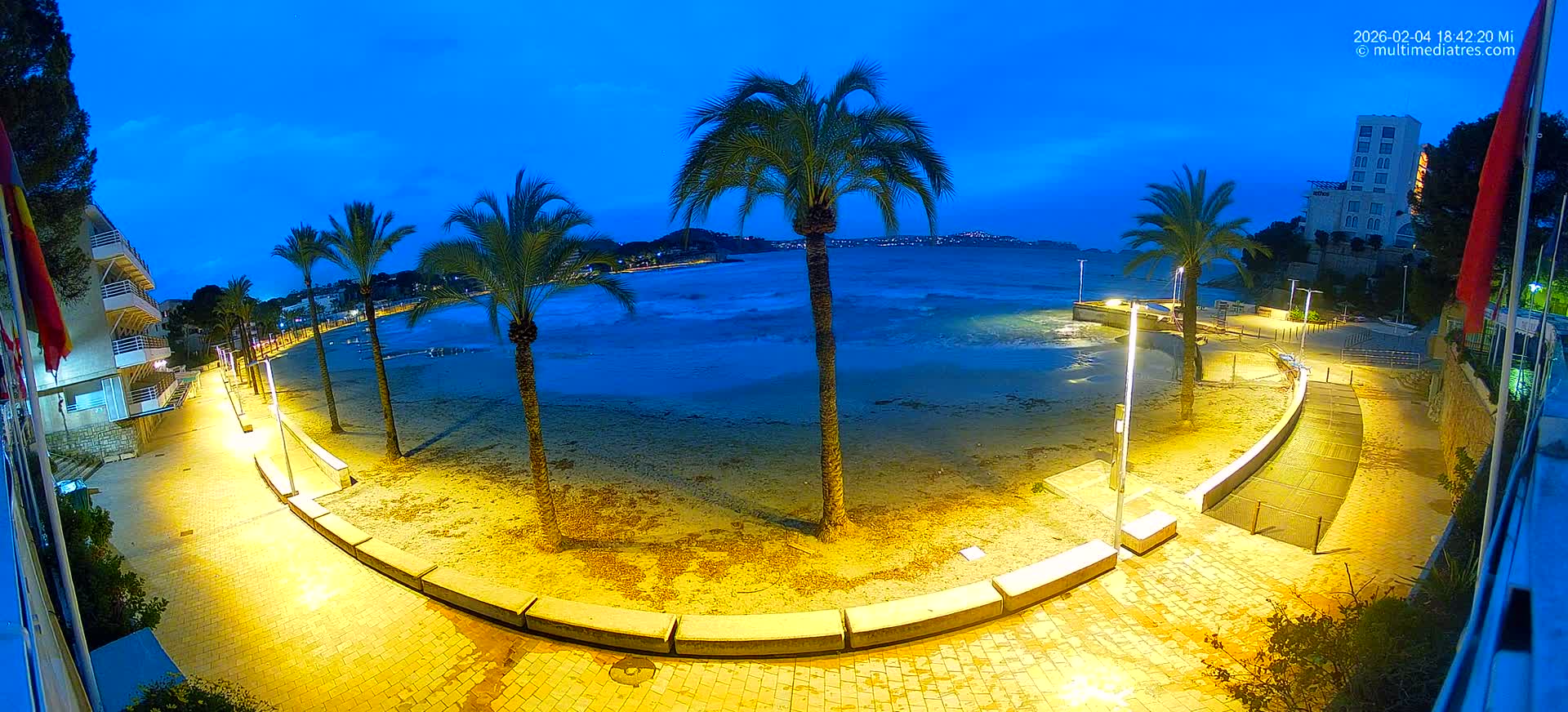 Mallorca, Peguera Palmira Beach by Rendezvous Garden Live Cam - Balearic Islands, Spain
