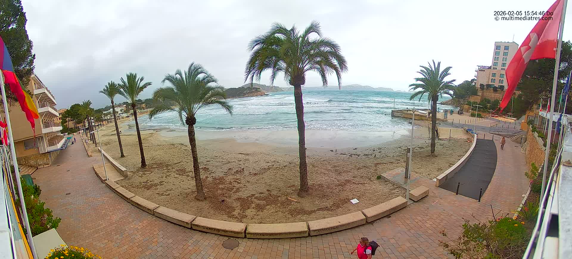 Mallorca, Peguera Palmira Beach by Rendezvous Garden Live Cam - Balearic Islands, Spain